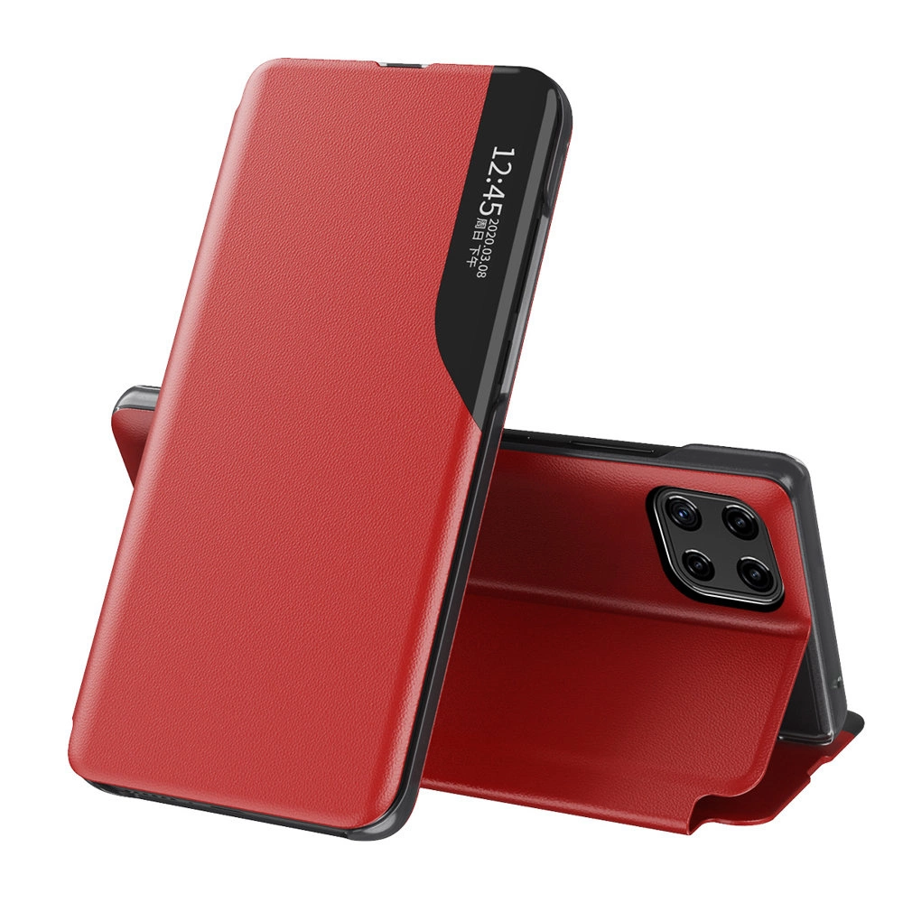 Eco Leather View Case elegant bookcase type case with kickstand for Samsung Galaxy A22 5G redeng