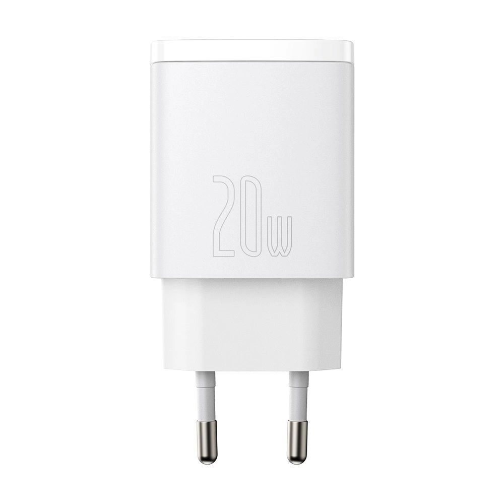 Baseus Compact fast charger USB / USB Type C 20W 3A Power Delivery Quick Charge 3.0 white (CCXJ-B02)eng