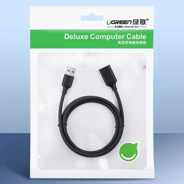 [ON RETURN] Ugreen cable cord extension adapter USB 3.0 (female) - USB 3.0 (male) 3 m black (US129 30127)eng