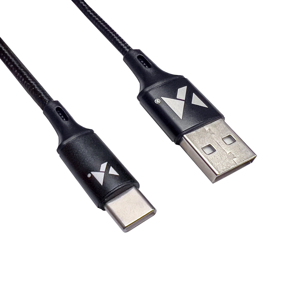 Wozinsky cable USB - USB Type C 2,4A 2m black(WUC-C2B)eng