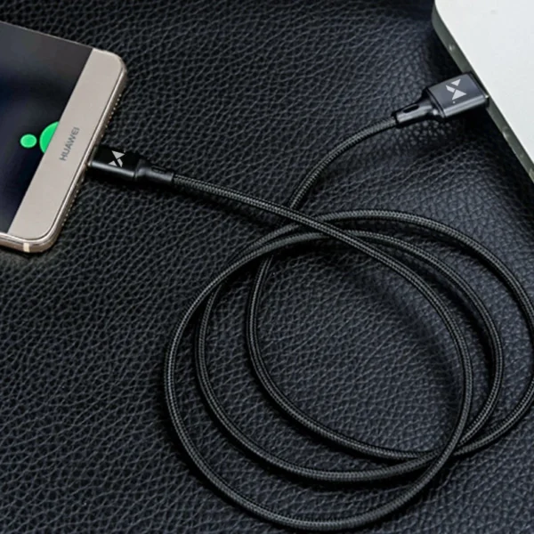 Wozinsky cable USB - USB Type C 2,4A 2m black(WUC-C2B)eng
