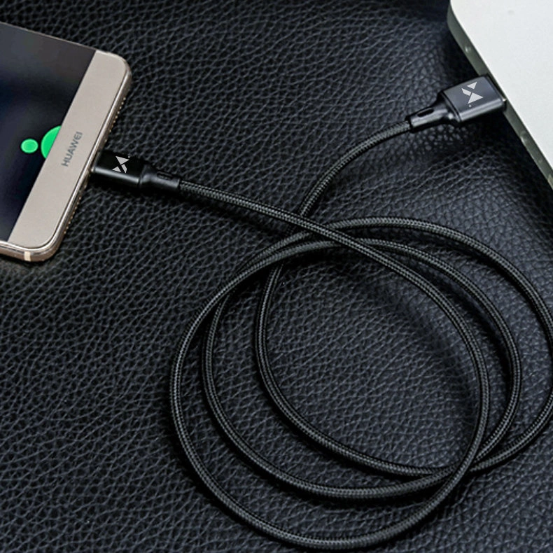 Wozinsky cable USB - USB Type C 2,4A 2m black(WUC-C2B)eng