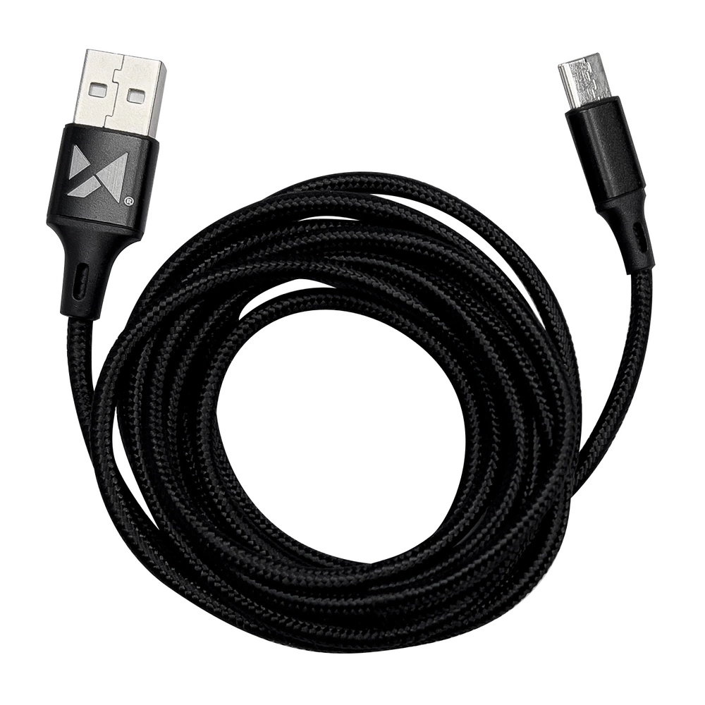 Wozinsky cable USB - USB Type C 2,4A 2m black(WUC-C2B)eng