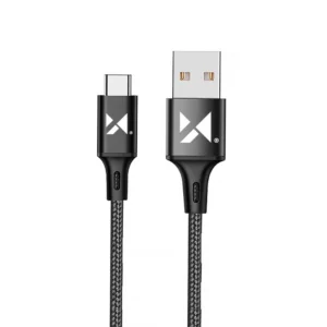 Wozinsky cable USB - USB Type C 2,4A 2m black(WUC-C2B)eng