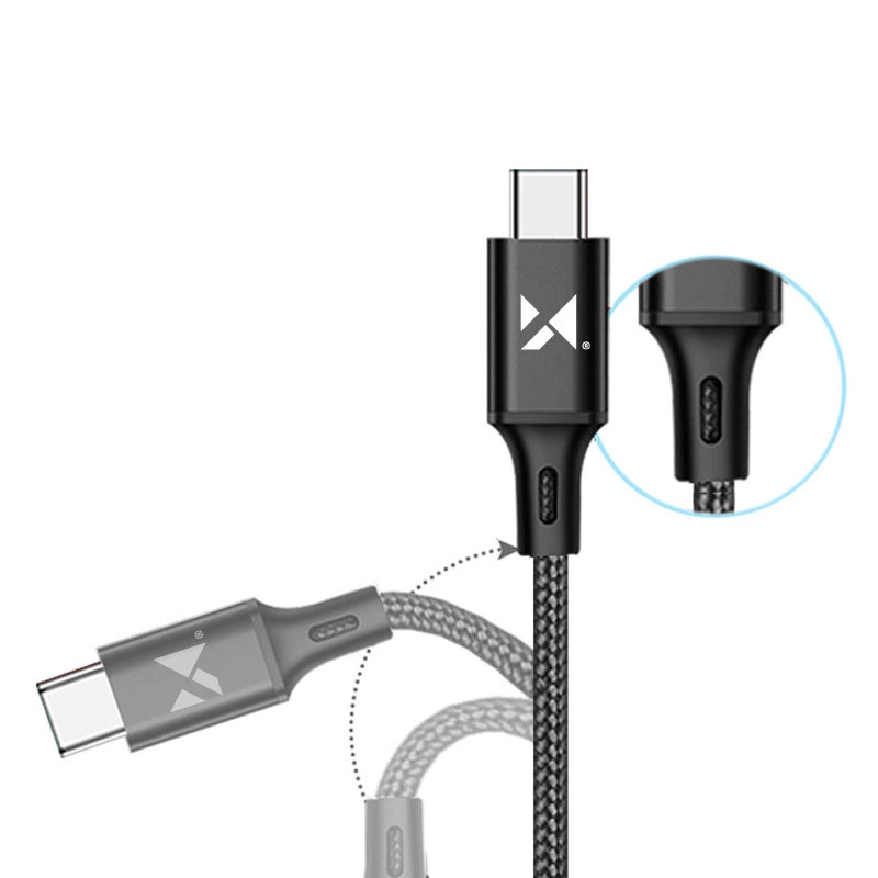 Wozinsky cable USB - USB Type C 2,4A 2m black(WUC-C2B)eng
