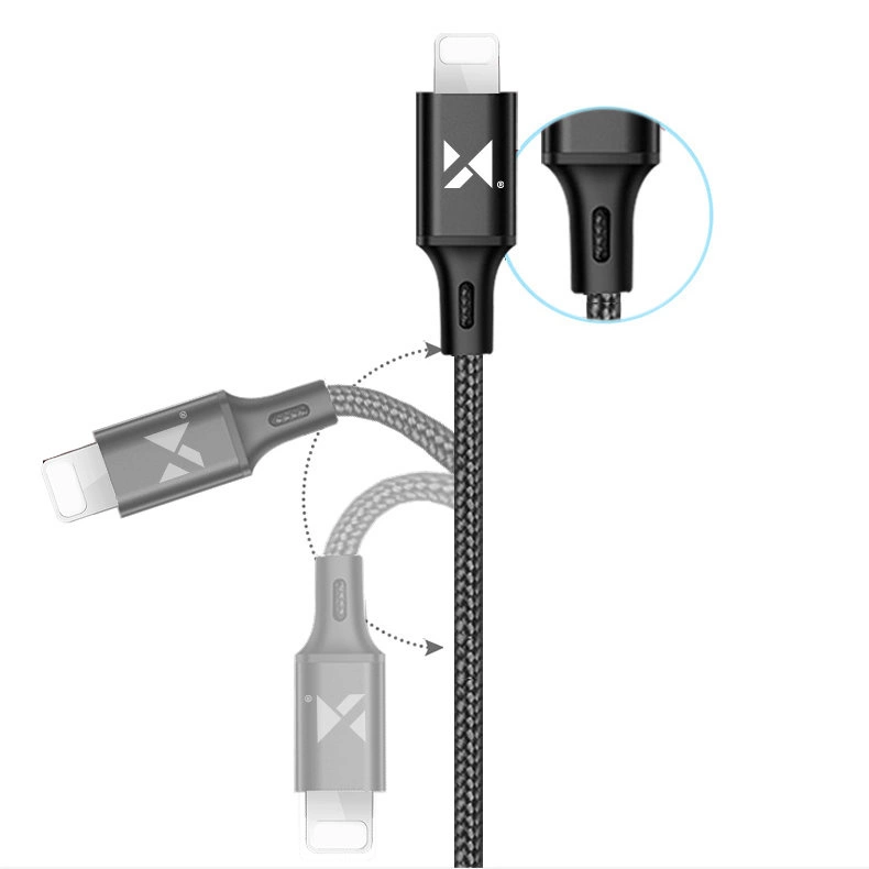 Wozinsky cable USB - Lightning 2,4A 1m black (WUC-L1B)eng