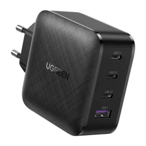 Ugreen Fast Charger GaN PPS 65W USB / 3x USB Type-C QC 3.0 Power Delivery SCP FCP AFC (Gallium Nitride) Black (CD224 70774)eng