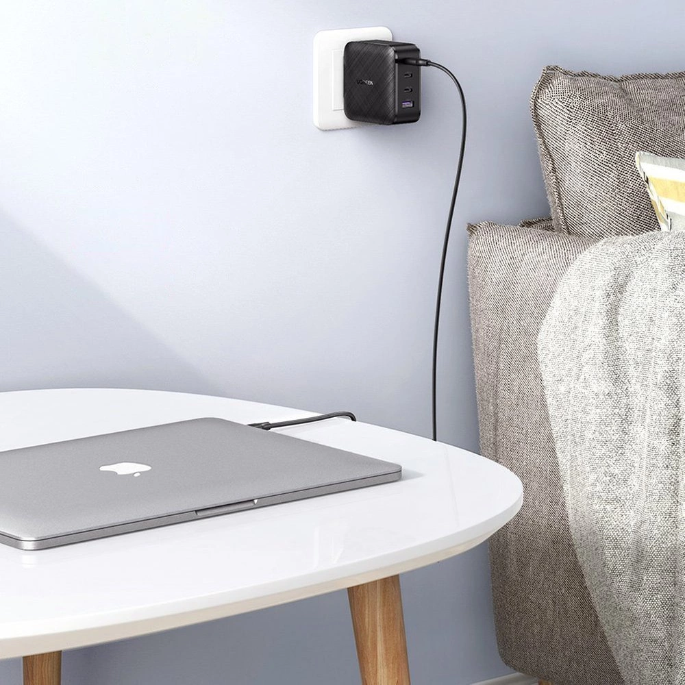 Ugreen Fast Charger GaN PPS 65W USB / 3x USB Type-C QC 3.0 Power Delivery SCP FCP AFC (Gallium Nitride) Black (CD224 70774)eng