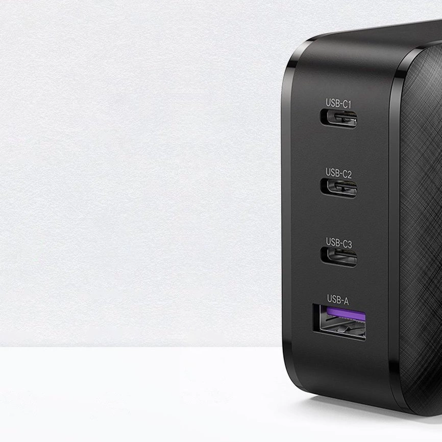 Ugreen Fast Charger GaN PPS 65W USB / 3x USB Type-C QC 3.0 Power Delivery SCP FCP AFC (Gallium Nitride) Black (CD224 70774)eng