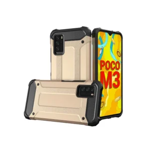 Hybrid Armor Case Tough Rugged Cover for Xiaomi Redmi Note 10 5G / Poco M3 Pro goldeneng