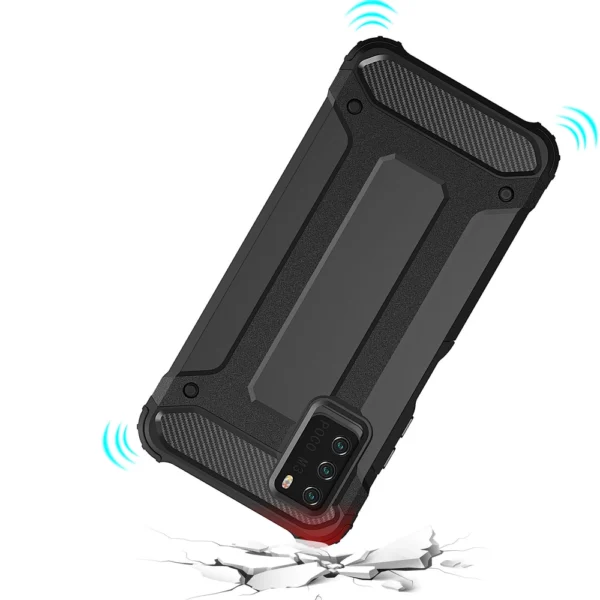 Hybrid Armor Case Tough Rugged Cover for Xiaomi Redmi Note 10 5G / Poco M3 Pro goldeneng