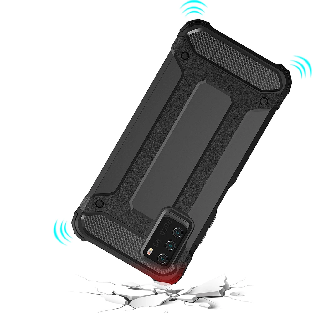 Hybrid Armor Case Tough Rugged Cover for Xiaomi Redmi Note 10 5G / Poco M3 Pro goldeneng