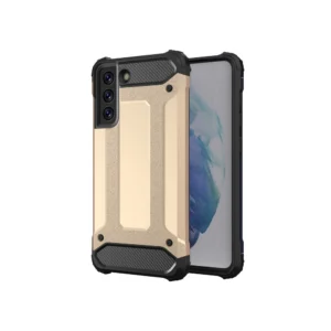 Hybrid Armor Case Tough Rugged Cover for Samsung Galaxy S21 FE goldeng