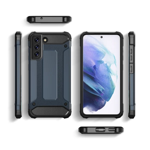 Hybrid Armor Case Tough Rugged Cover for Samsung Galaxy S21 FE goldeng