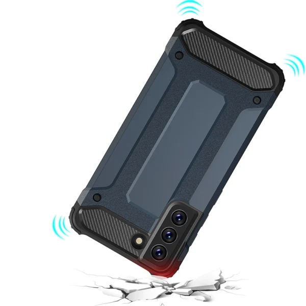 Hybrid Armor Case Tough Rugged Cover for Samsung Galaxy S21 FE goldeng
