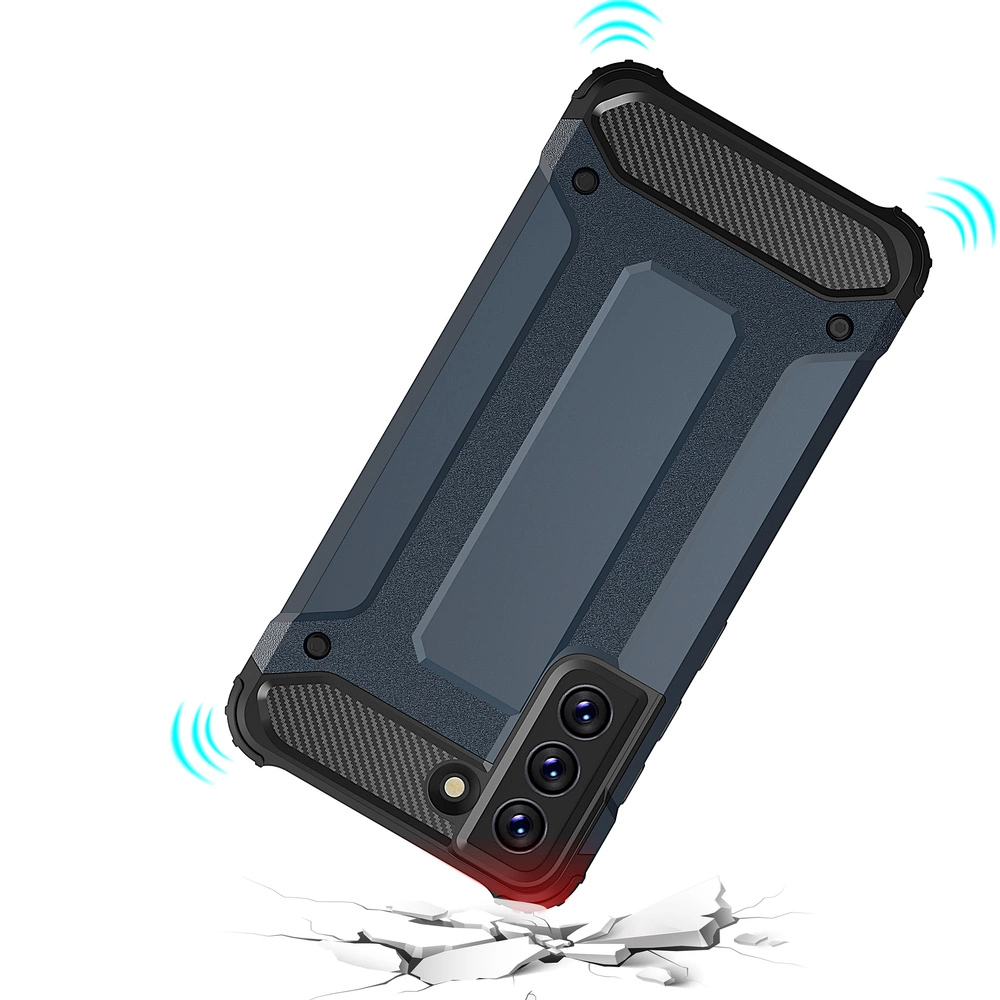 Hybrid Armor Case Tough Rugged Cover for Samsung Galaxy S21 FE goldeng