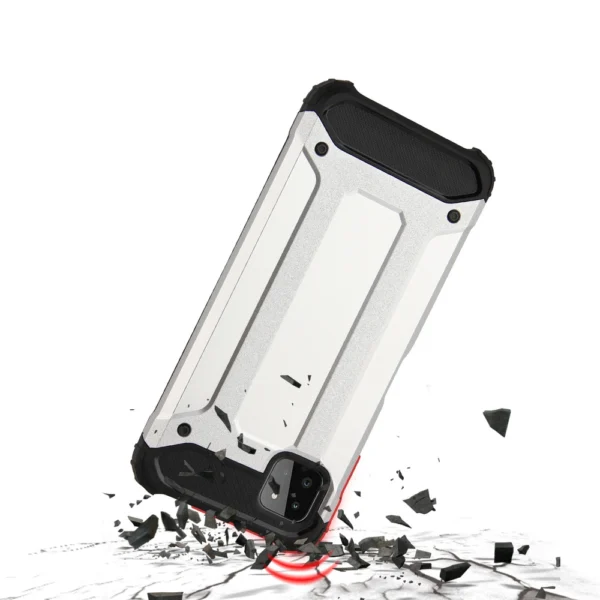 Hybrid Armor Case Tough Rugged Cover for Samsung Galaxy A22 5G blackeng
