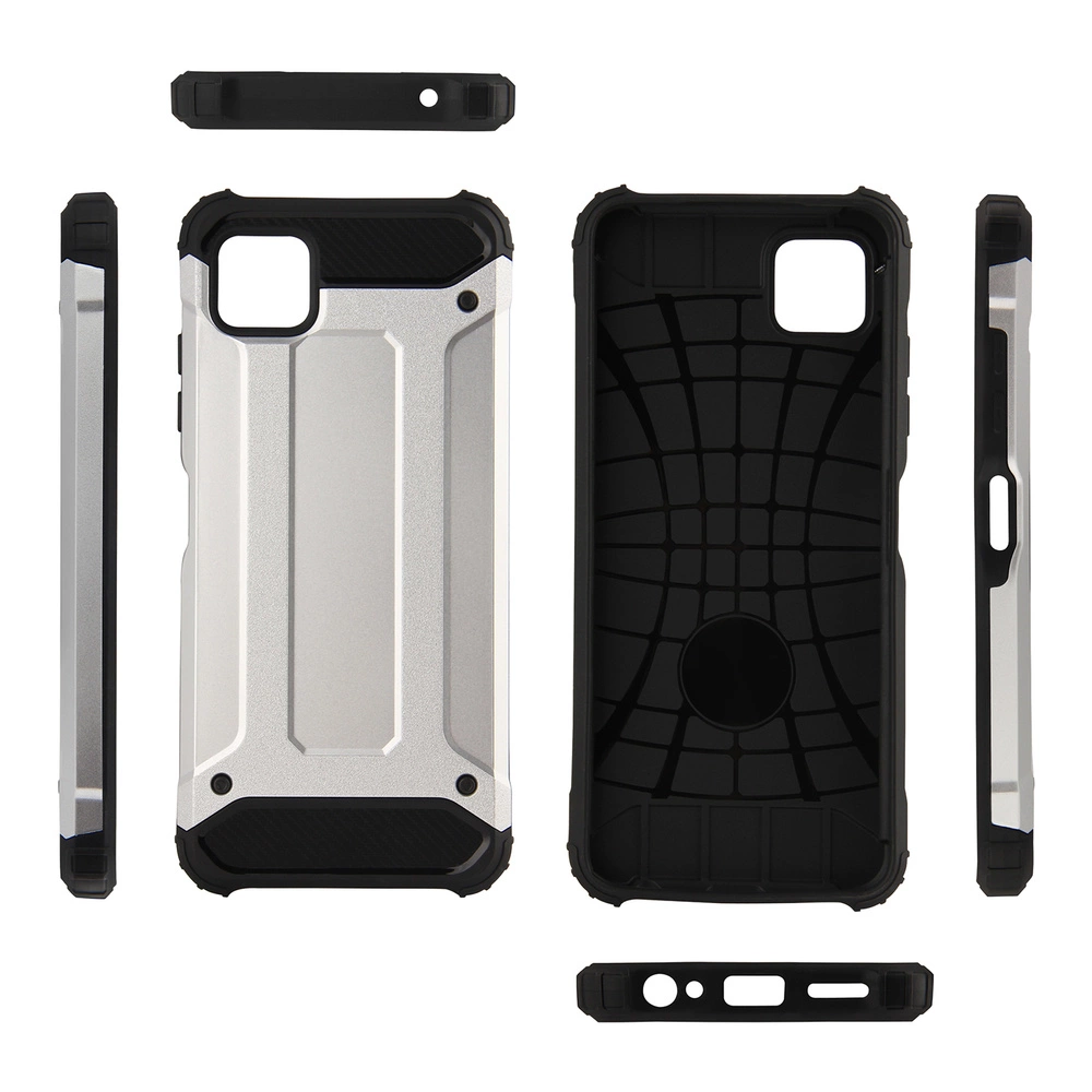 Hybrid Armor Case Tough Rugged Cover for Samsung Galaxy A22 5G blackeng