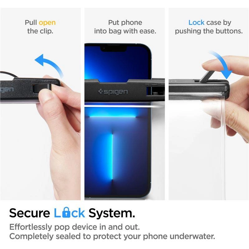 Spigen Spigen Aqua Shield A601 case waterproof IPX8 - transparent 2 pcs.eng