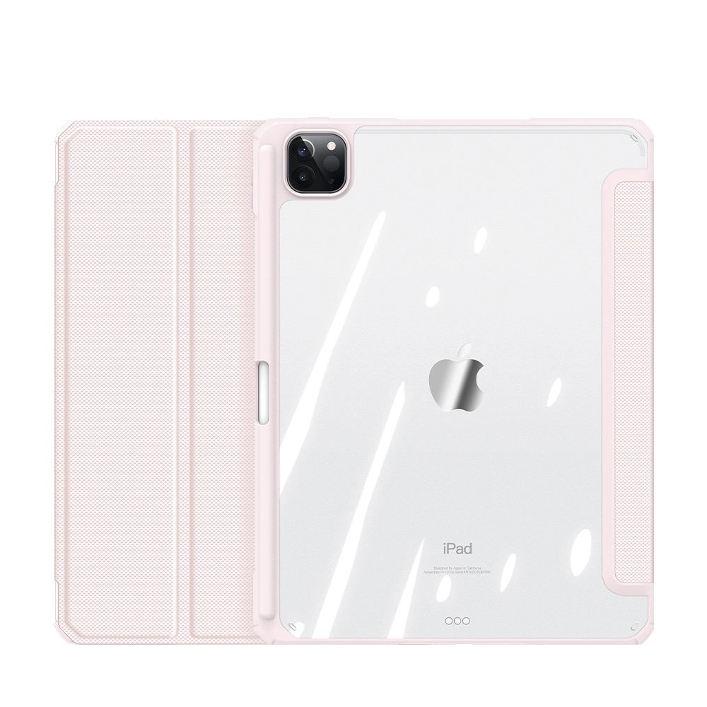 Dux Ducis Toby Armored Flip Smart Case for iPad Air 2020/2022 with Apple Pencil Holder Pinkeng