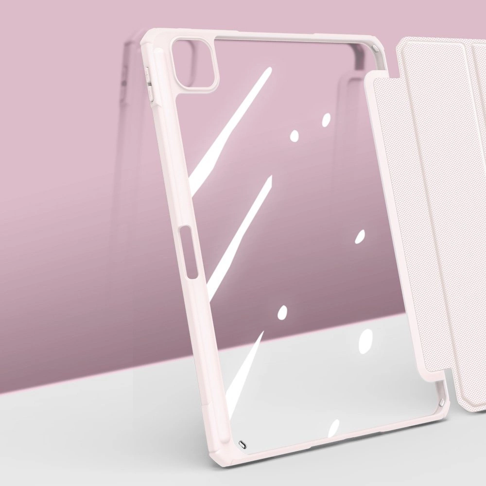 Dux Ducis Toby Armored Flip Smart Case for iPad Air 2020/2022 with Apple Pencil Holder Pinkeng