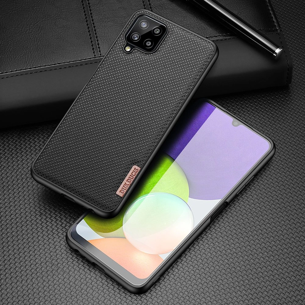 Dux Ducis Fino case covered with nylon material for Samsung Galaxy A22 4G blackeng