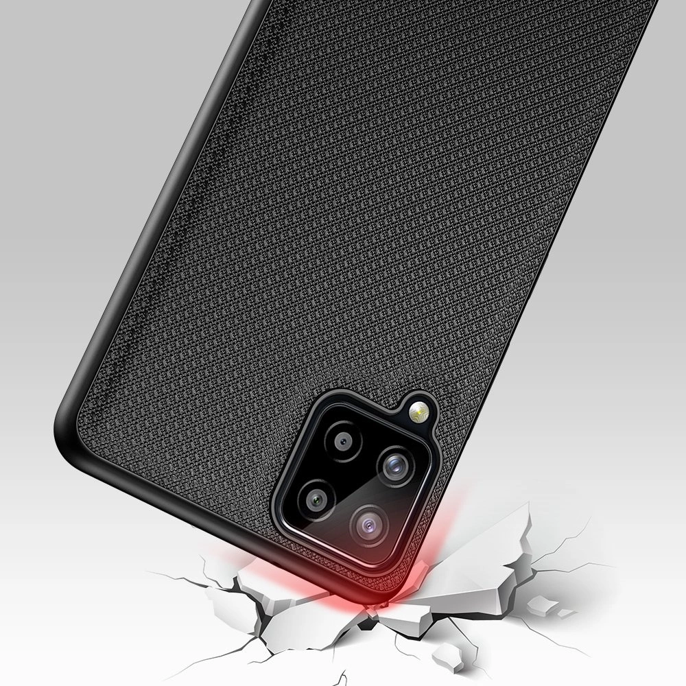 Dux Ducis Fino case covered with nylon material for Samsung Galaxy A22 4G blackeng