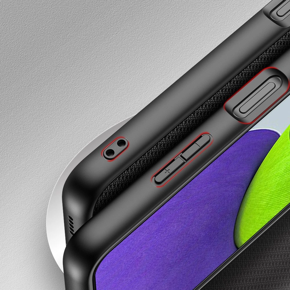 Dux Ducis Fino case covered with nylon material for Samsung Galaxy A22 4G blackeng