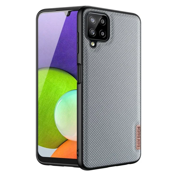 Dux Ducis Fino case covered with nylon material for Samsung Galaxy A22 4G grayeng
