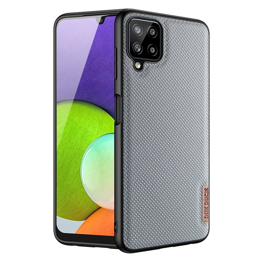 Dux Ducis Fino case covered with nylon material for Samsung Galaxy A22 4G grayeng
