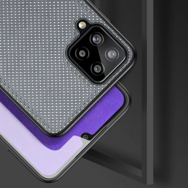 Dux Ducis Fino case covered with nylon material for Samsung Galaxy A22 4G grayeng