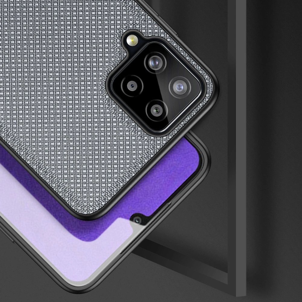 Dux Ducis Fino case covered with nylon material for Samsung Galaxy A22 4G grayeng