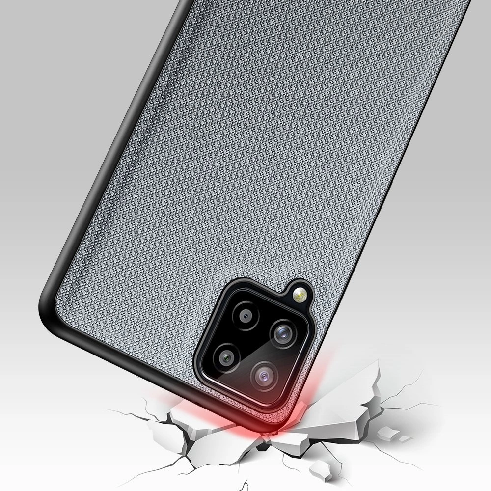 Dux Ducis Fino case covered with nylon material for Samsung Galaxy A22 4G grayeng
