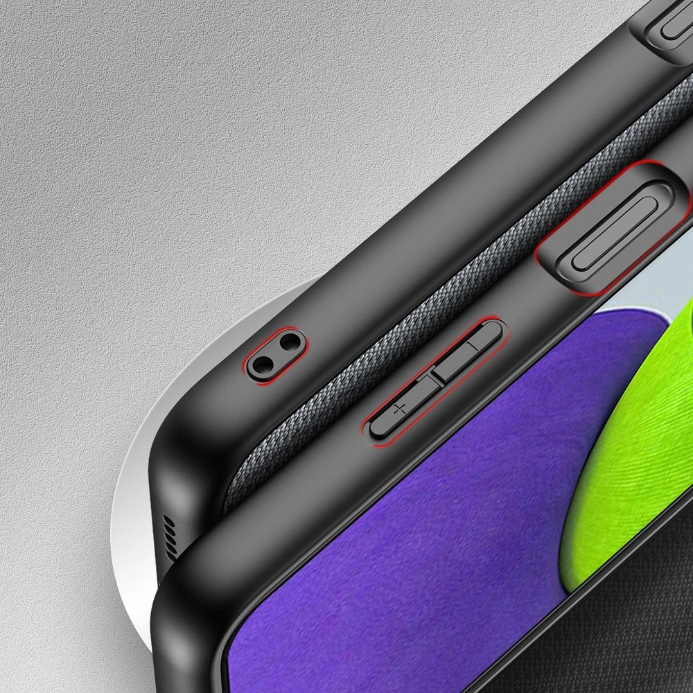 Dux Ducis Fino case covered with nylon material for Samsung Galaxy A22 4G grayeng