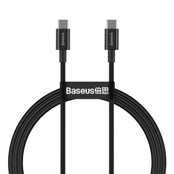 Baseus CATYS-B01 USB-C - USB-C PD QC FCP cable 100W 5A 480Mb/s 1m - blackeng
