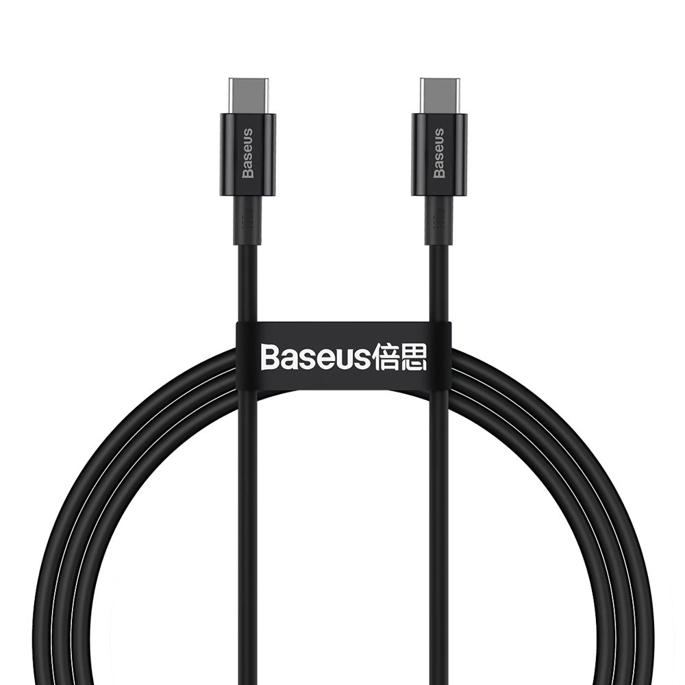 Baseus CATYS-B01 USB-C - USB-C PD QC FCP cable 100W 5A 480Mb/s 1m - blackeng