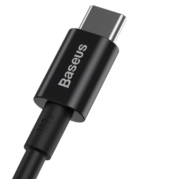 Baseus CATYS-B01 USB-C - USB-C PD QC FCP cable 100W 5A 480Mb/s 1m - blackeng