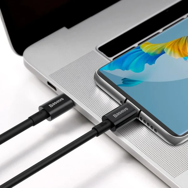 Baseus CATYS-B01 USB-C - USB-C PD QC FCP cable 100W 5A 480Mb/s 1m - blackeng