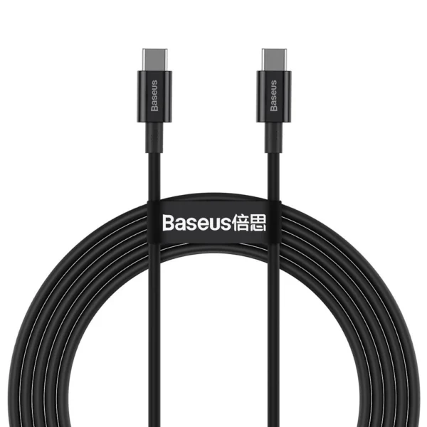 Baseus CATYS-C01 USB-C - USB-C PD QC FCP cable 100W 5A 480Mb/s 2m - blackeng