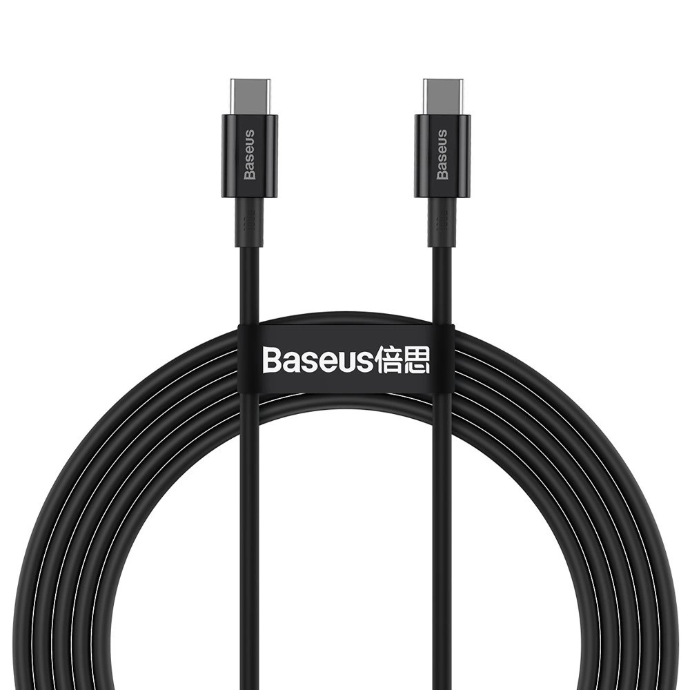 Baseus CATYS-C01 USB-C - USB-C PD QC FCP cable 100W 5A 480Mb/s 2m - blackeng