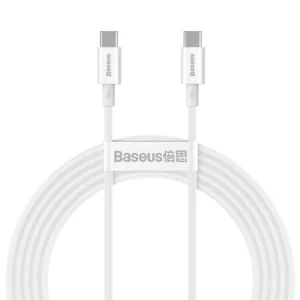 Baseus CATYS-C02 USB-C - USB-C PD QC FCP cable 100W 5A 2m - whiteeng