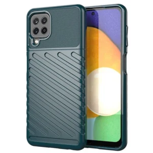 Thunder Case Flexible Tough Rugged Cover TPU Case for Samsung Galaxy A22 4G greeneng