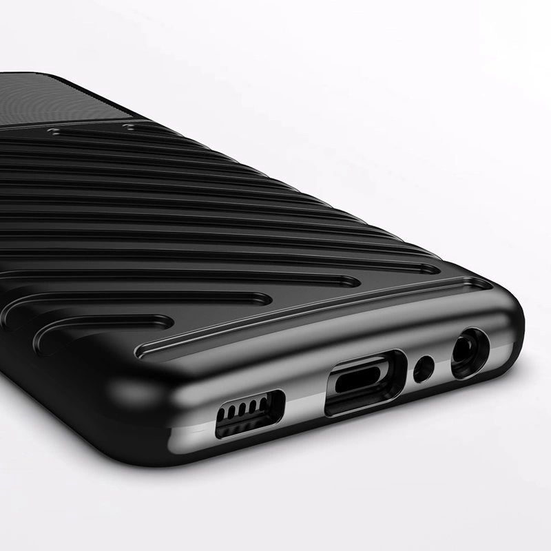 Thunder Case Flexible Tough Rugged Cover TPU Case for Samsung Galaxy A22 4G blueeng