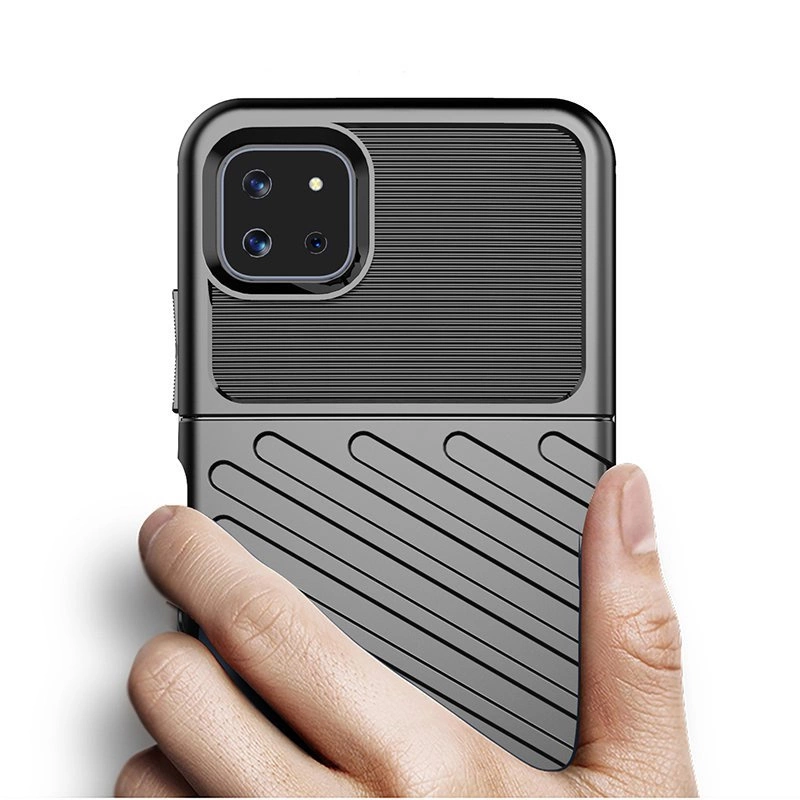 Thunder Case Flexible Tough Rugged Cover TPU Case for Samsung Galaxy A22 5G blueeng
