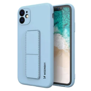 Wozinsky Kickstand Case Silicone Stand Cover for Samsung Galaxy A32 4G Light Blueeng