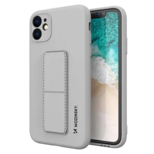 Wozinsky Kickstand Case Silicone Stand Cover for Samsung Galaxy A22 4G Grayeng