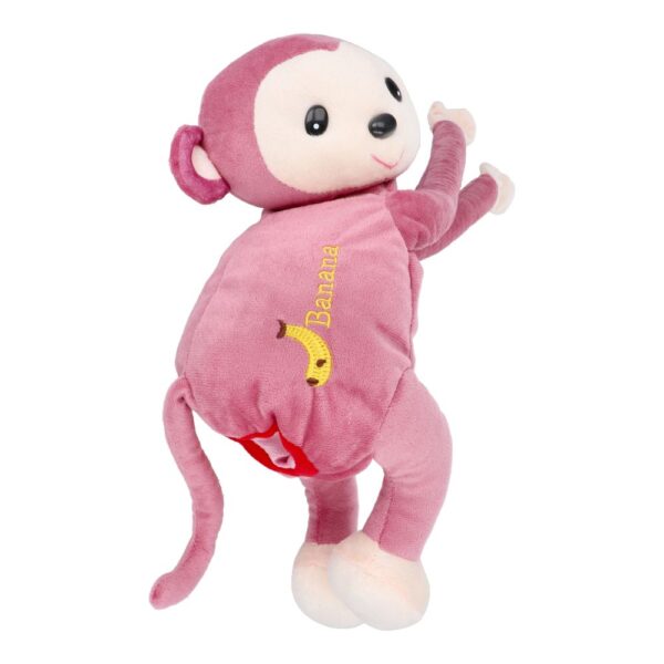 Monkey hanging model tissue box pink