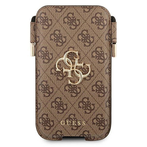 Guess Phone bag GUHCP12M4GPSBR 6.1" brown/brown 4G Metal Logoeng