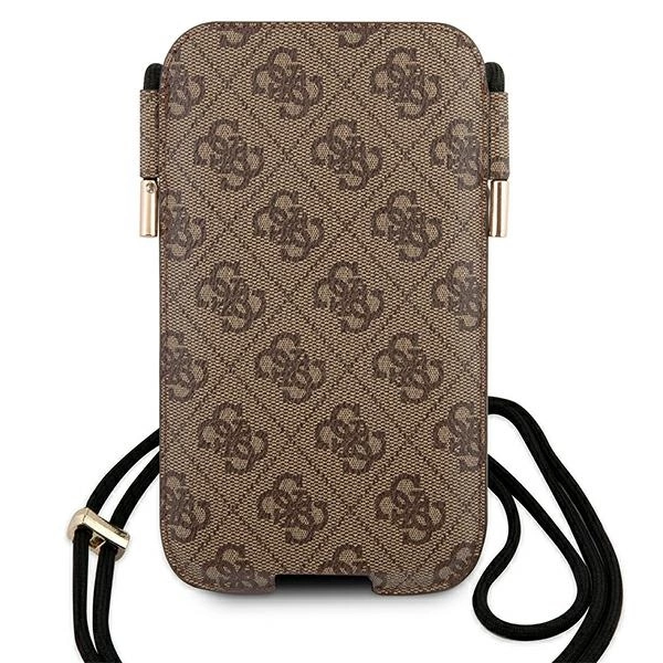 Guess Phone bag GUHCP12M4GPSBR 6.1" brown/brown 4G Metal Logoeng