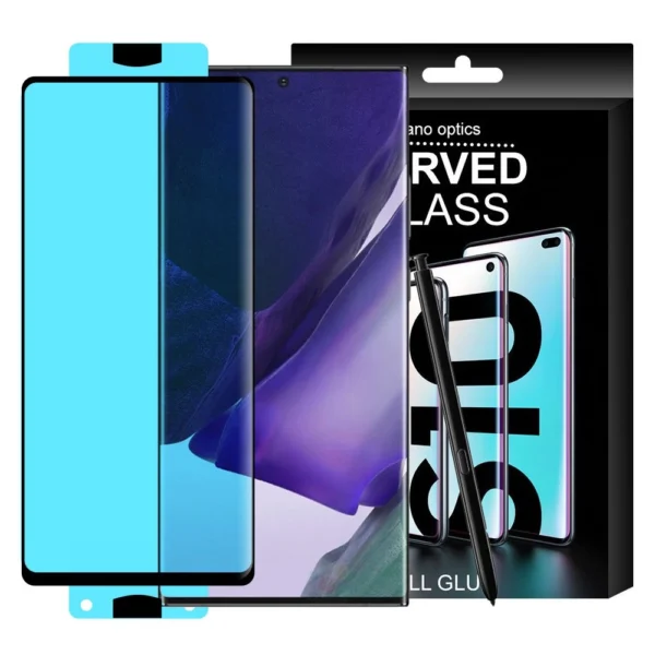 3D Edge Nano Flexi Glass Hybrid Full Screen Protector with frame for Samsung Galaxy S21+ 5G (S21 Plus 5G) blackeng